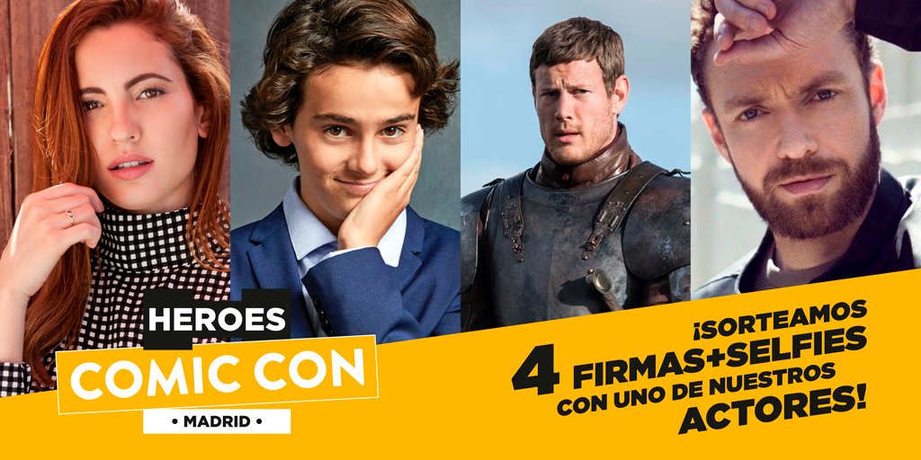 🖊📸 SORTEAMOS 4 firmas+selfies! Participa siguiendo nuestra página y comentando a cuál de ellos te gustaría conocer en persona. ¡Comparte para que tus amigos se enteren, el lunes anunciamos ganadores!  Info actores➡ bit.ly/2PdCmj4