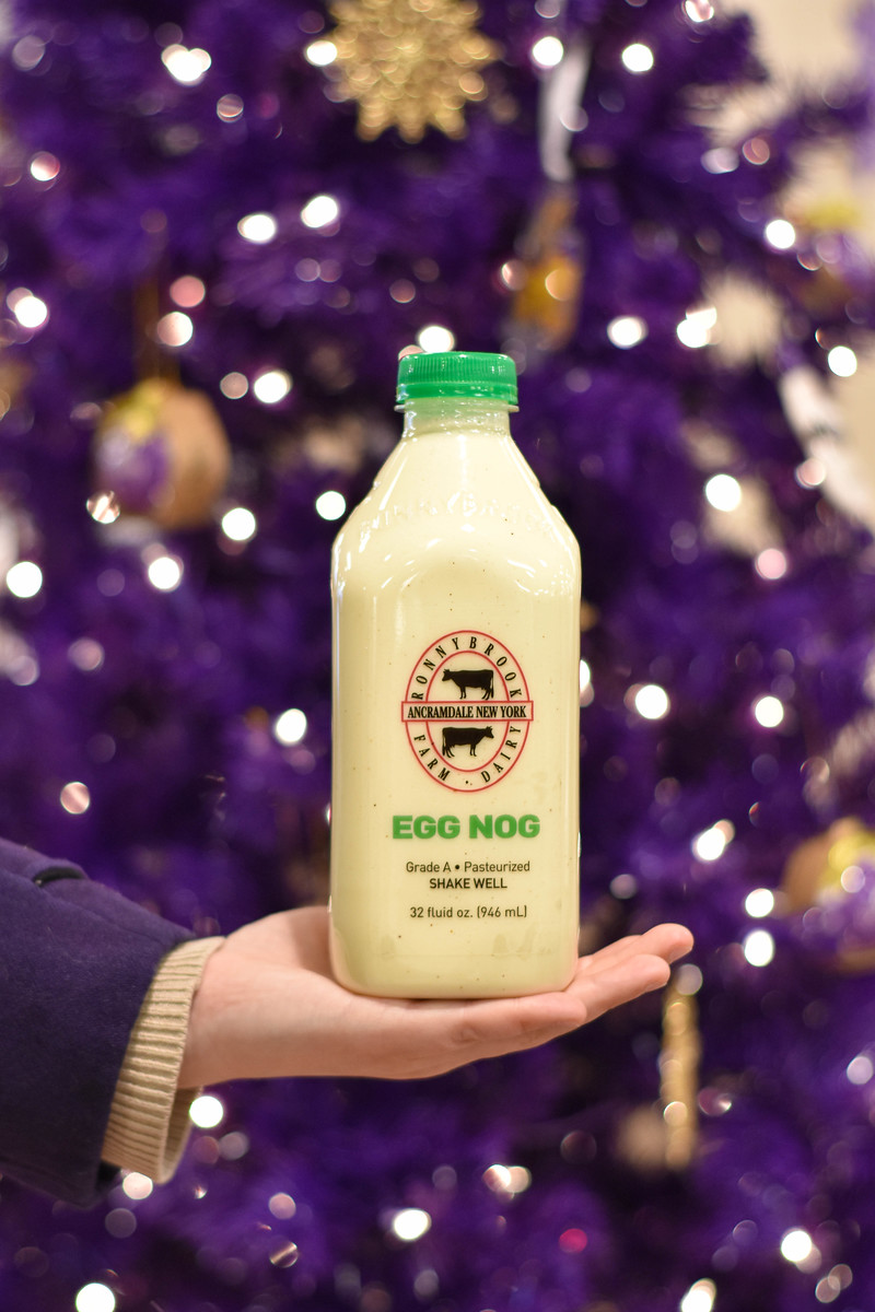 All this snow has us feeling eggs-tra festive. It's nog szn! Pick up some <a href="/ronnybrookfarm/">RonnybrookFarmDairy</a> eggnog in 518 Market.