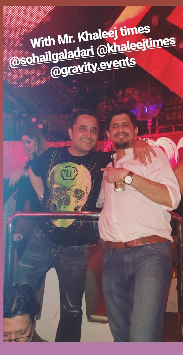 iamShariqkhan's tweet photo. Bollywood night at #BaseDubai by @aksnights with @Mr_Faisu__07 @khaleejtimes #sohailgaladari #Bharat https://t.co/pk4lubyW5Z