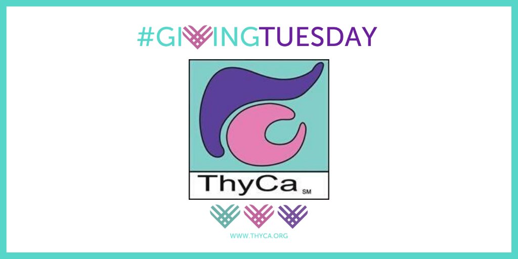ThyCaInc's tweet image. Thyroid cancer is one of the fastest growing cancers in diagnosis.  Help us raise awareness and research funds for all affected by this disease by donating to #ThyCa today on #GivingTuesday.  #Give2ThyCa bit.ly/Give2ThyCa
