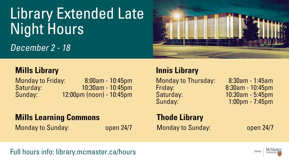 For students getting ready for exam season, remember, you're not alone. 

We've put together a round-up of some of some of the supports and services available this December. Post here: facebook.com/MacSSC/posts/3…