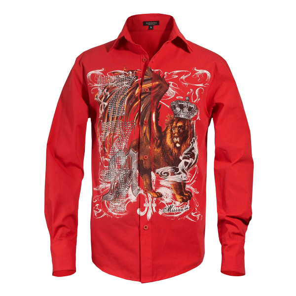 Michael Jackson is fashion. The Mission Lion long sleeve button