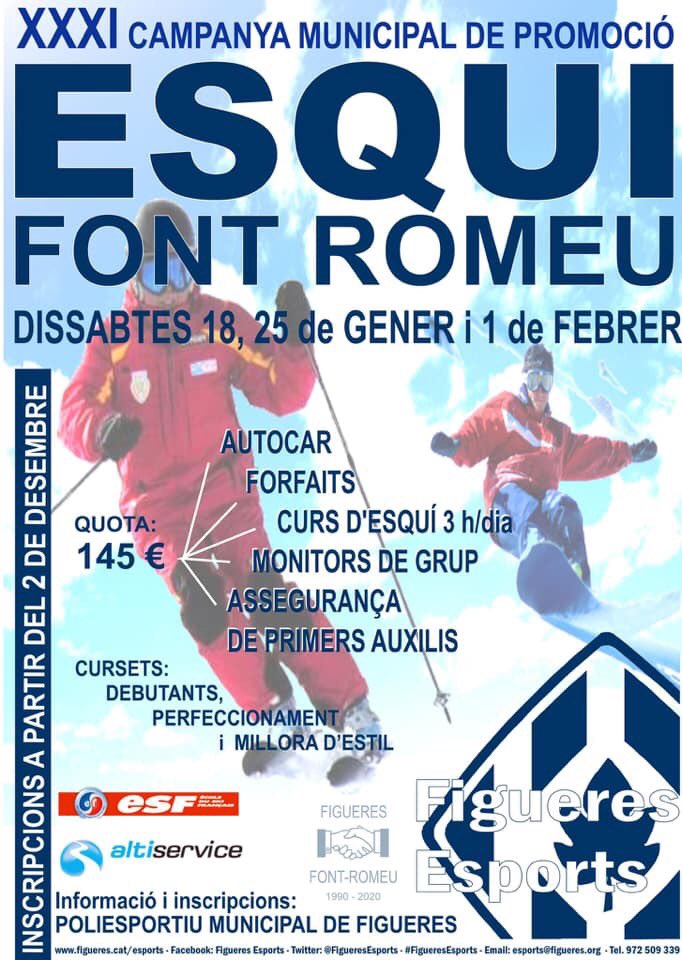 Obertes les inscripcions per a la campanya municipal de promoció de l’esquí a Font Romeu