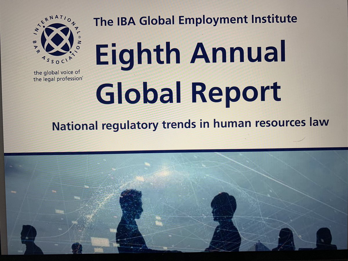 Congratulations to the <a href="/IBAnews/">IBA News</a> , Global Employment Institute for their latest report on global trends in Human Resources law.
tinyurl.com/sn754wj