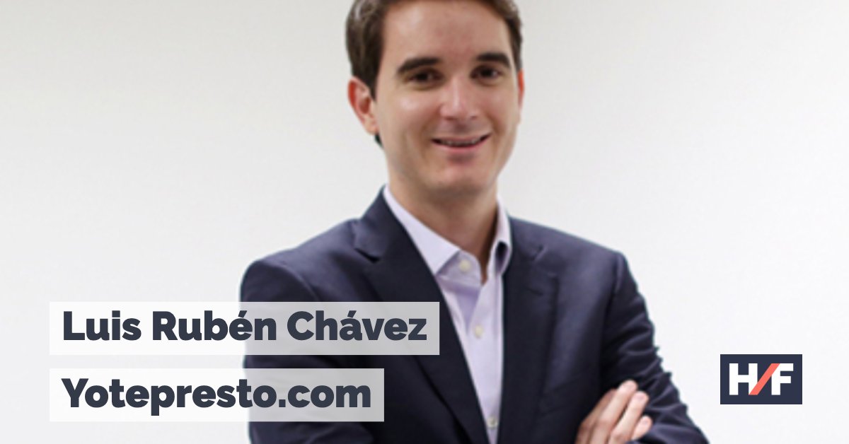 Estamos a una semana de recibir a Luis Rubén Chávez CEO de yotepresto.com en #HFGDL  ¿ya te registraste? 🤔