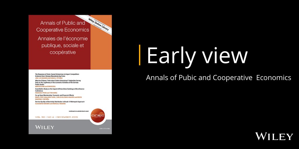 WileyEconBiz's tweet photo. Grow or Die? Is there no alternative for Social Economy enterprises? Follow the success story of the Mondragon Group in Annals of Public and Cooperative Economics,  early view published papers @ciriec @MarcoMariniuni https://t.co/zIjOkqkECz https://t.co/PkuKVOKUAt