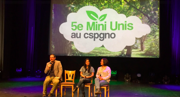 Plusieurs élèves du @CSPGNO ont participé au 5e Mini UNIS, afin de célébrer les jeunes qui s'impliquent dans leur communauté. Artistes et conférenciers ont inspiré les jeunes à passer à l'action pour faire du changement 🙌
<a href="/iciradiocanada/">Radio-Canada</a>  <a href="/icinordon/">ICI Nord de l'Ontario</a> 
ici.radio-canada.ca/nouvelle/14098…