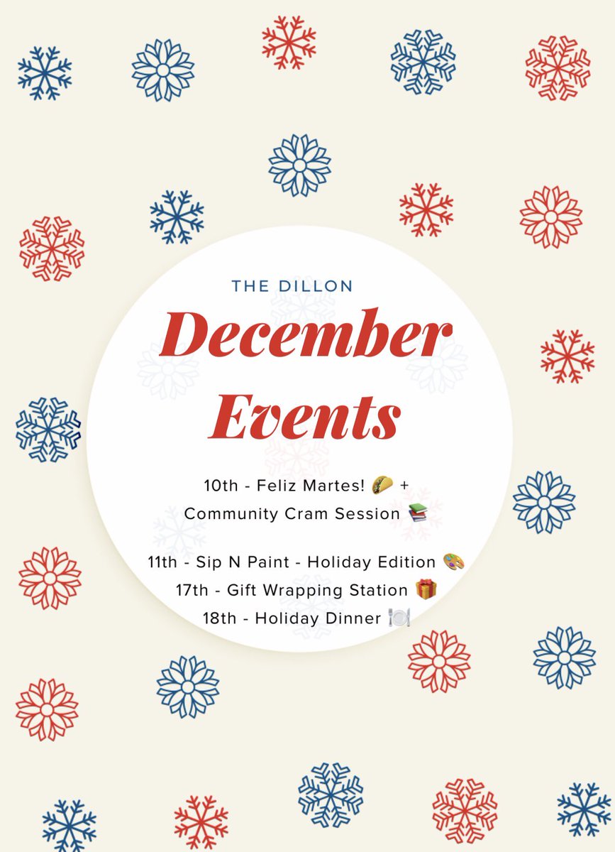 TheDillonIU's tweet photo. Our December Events are in! You won't want to miss these. Keep a look out for announcements of additional DILLON DEAL DAYS, to score food specials at local hot spots.

#Calendar #liveatthedillon #specials #IU #bloomington https://t.co/Ak42DVtOK0