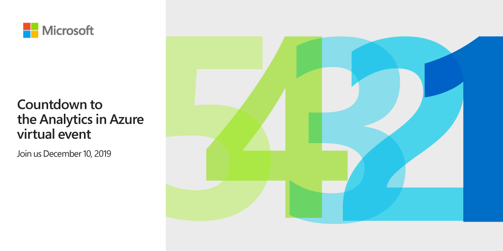 #AzureSynapseAnalytics deep dive. Hands-on demos. Expert insights. Live Q&amp;A. And more! Don’t miss the Analytics in Azure virtual event on 12/10/19. Register now: msft.it/6017TVHS3