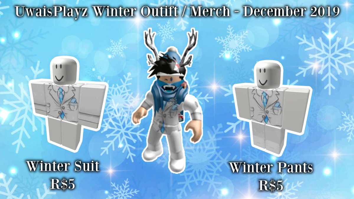 Uwaisplayz On Twitter The New Uwaisplayz Winter Merch Is Out Now Available Only On Roblox Shirt Https T Co Lguaove22t Pants Https T Co 31nuanf4uu Https T Co Tlg6rdone2 - blue winter pants roblox