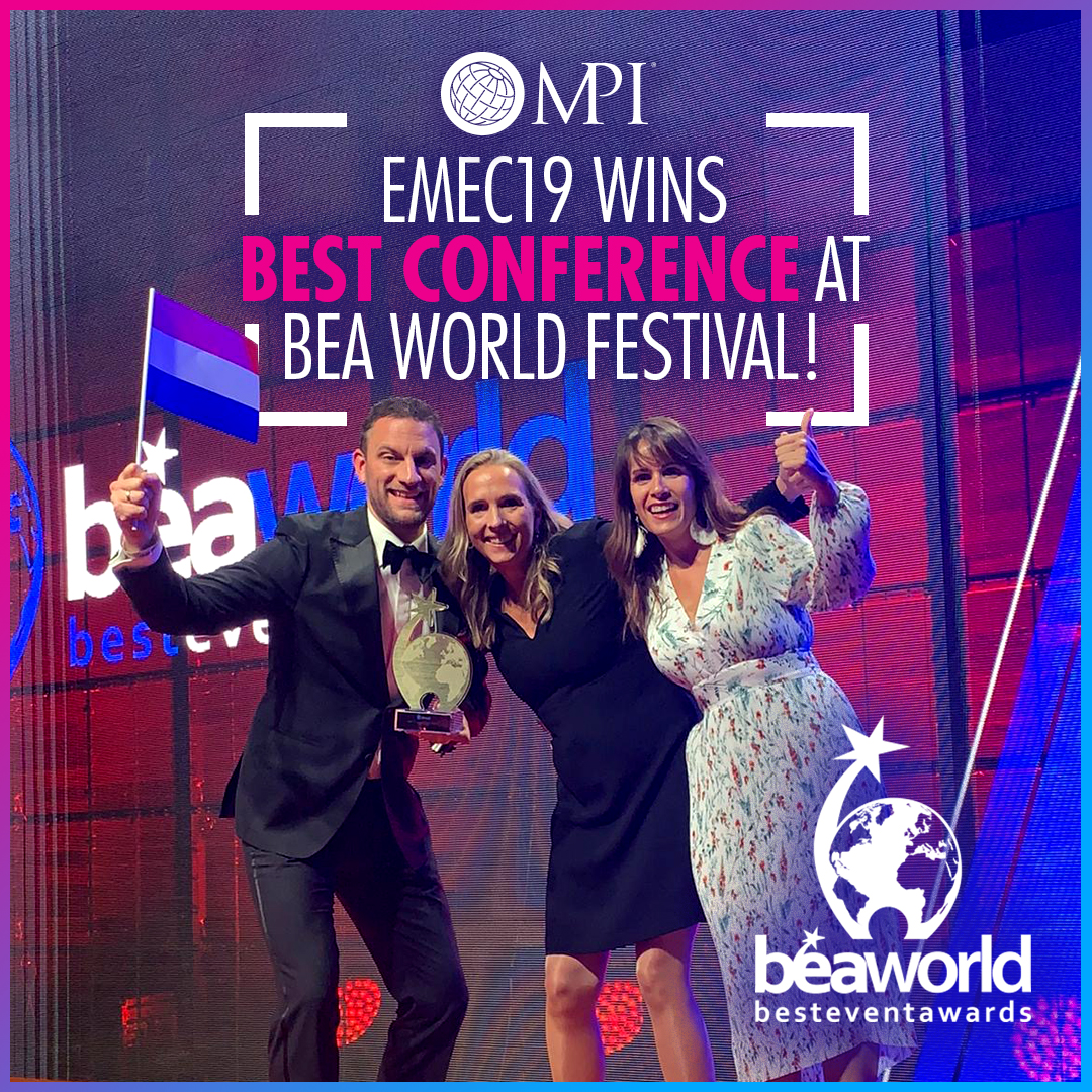 MPI's tweet image. Big news! #EMEC19 won the 2019 Best Event Award for Congress/Conference at the BEA World Festival! We're so proud of team @MPINL, #MPI and all the amazing volunteers who are #changingthegame! 

#eventprofs #beaworldfestival @BeaWorldFest #celebrate