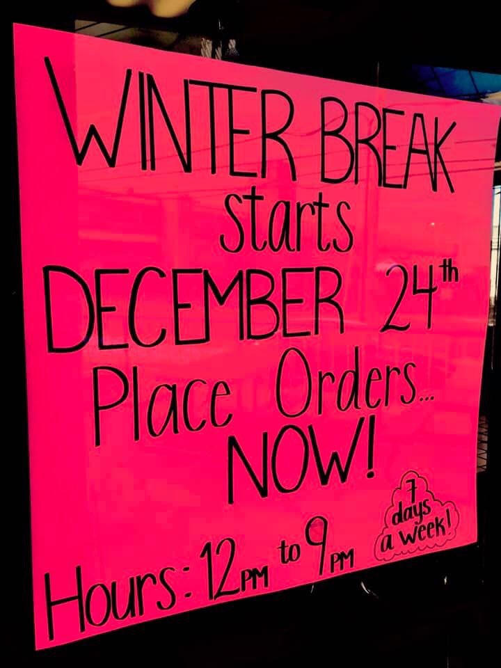 ZacksCT's tweet photo. We are now taking orders before the winter break!

Pick up days are filling up fast so be sure to order in person or call us at 203-378-7441 to place an order for quarts, pints, cakes, and pies!! https://t.co/mshAXoBhyo