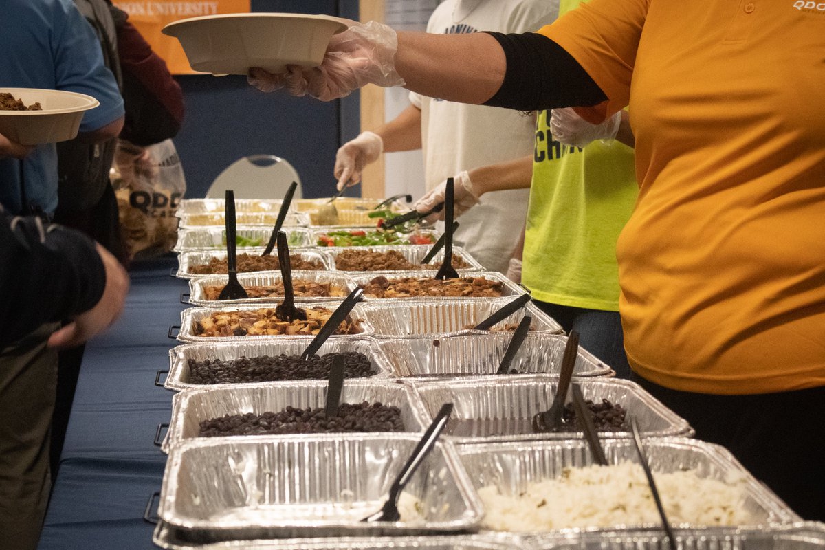 oduwebbctr's tweet photo. Who is excited for @qdoba to open in #WebbCenter this Spring?! π In the meantime, grab some FREE samples!π Happening now until 1:30! https://t.co/TC7J0LRjIT