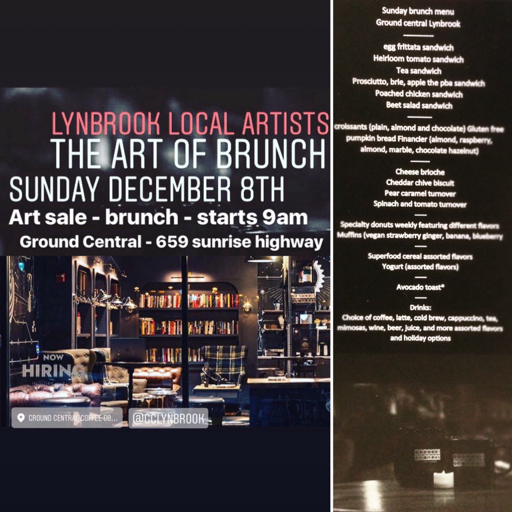NICKGQNYC's tweet photo. This sunday #brunch and #art sale #lynbrook #groundcentral https://t.co/5FmXzmIAgA