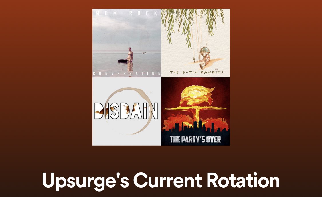 upsurgerecords's tweet photo. The first iteration of our current rotation is up! Check out tunes from @MomRockOfficial, The Q-Tip Bandits, @ansonia_music, @thecotones, and more Boston faves💚 https://t.co/w0xTE8UZdh https://t.co/wmsozGsYYo