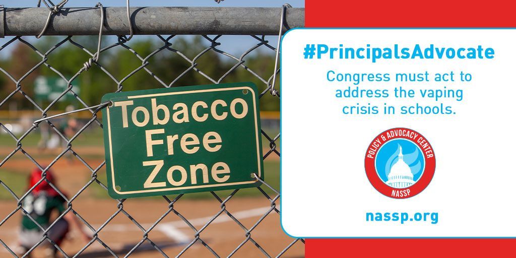 WeAreNPA's tweet photo. Make a difference: Tell Congress that principals and educators demand they act immediately to protect students and address the vaping epidemic in schools. https://t.co/DfueGAzHZN #PrincipalsAdvocate https://t.co/aYzwC82FOA