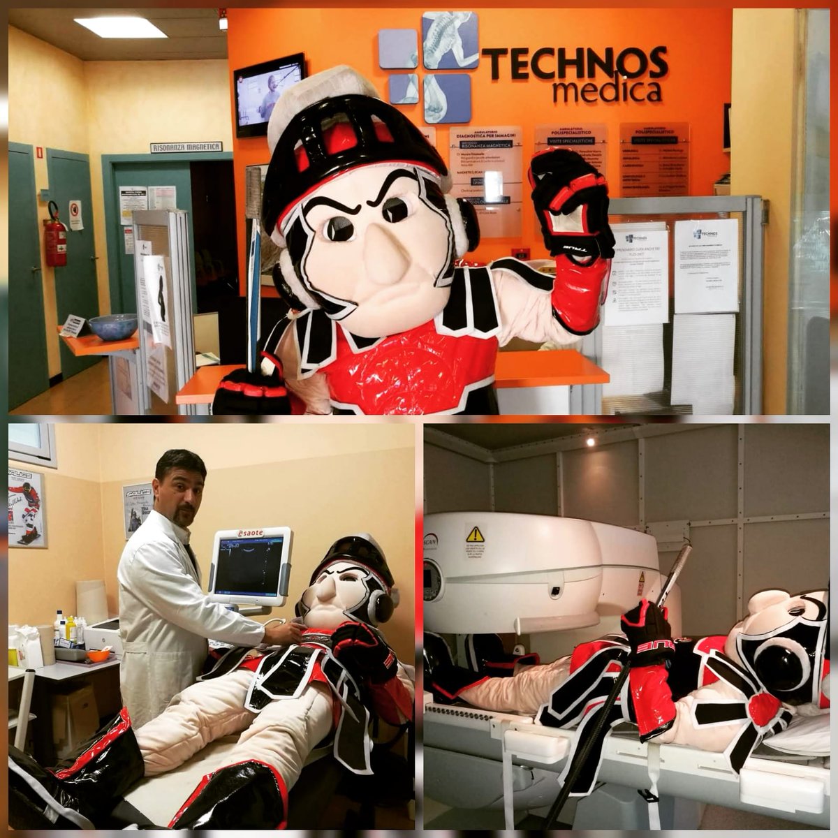 hcgladiators's tweet photo. Sono reduce da un check up completo...e per fortuna godo di ottima salute🤣
Grazie a #TechnosMedica che da sempre sostiene i nostri ragazzi!!! #hockey #sponsor #GLADIATORS friends https://t.co/T7oq1zO6nX