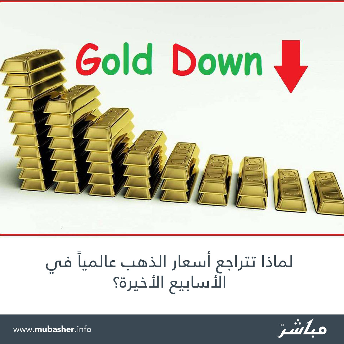 موقع مباشر السعودية لماذا تتراجع أسعار الذهب عالميا في