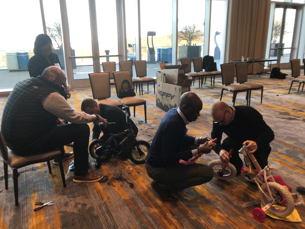 We celebrated this #GivingTuesday by assembling bikes for <a href="/ToysForTots_USA/">Toys for Tots</a>. From bikes with training wheels to beach cruisers to #Accessible bikes, we are proud to give back to our local communities and help make the holiday season a little brighter!