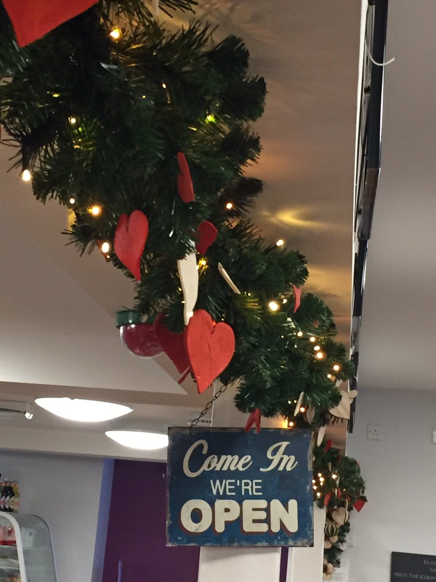 #youknowitsChristmaswhen Charlotte has decorated the Shop.  Pop in, we’re all gussied up!