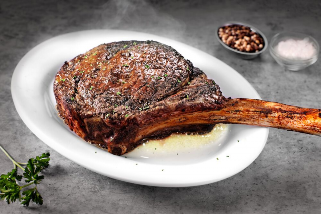 RuthsChrisBuck's tweet photo. It’s time to put the Thanksgiving leftovers away. Enjoy a freshly prepared tomahawk steak with us instead. https://t.co/D46k7QAqvE
