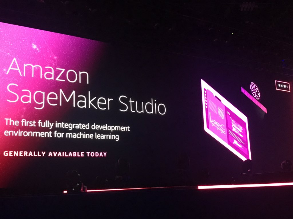 capside's tweet image. Important set of announcements on the ML space. AWS catching up here -and overtaking. Amazon SageMaker Studio
 —
#reInvent2019
#NTTonAWS #capsideAWS
#AWSreinvent2019 #AWS