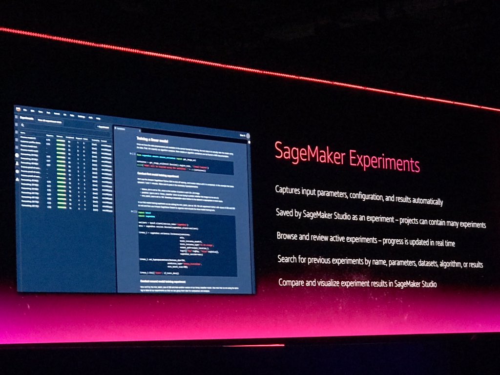 capside's tweet image. Amazon SageMaker Experiments 

—
#reInvent2019
#NTTonAWS #capsideAWS
#AWSreinvent2019 #AWS