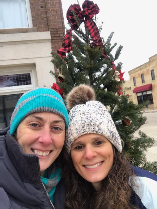 SaukValleyBank's tweet photo. A rather cold day, but you can't keep us away from some holiday tree decorating fun! Thanks to Conifera Tree Farm who donated the trees along Ayer street in Harvard, including our SVB tree! https://t.co/FlHkFGtR3n