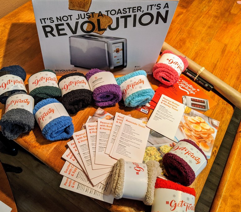 RippleStreetFun's tweet photo. It's getting cold outside, and we just can't wait to #GetToasty with the Revolution Cooking Toasting the Holidays House Party! It's not just a toaster, it's a revolution! https://t.co/s3AOcQ7mP7