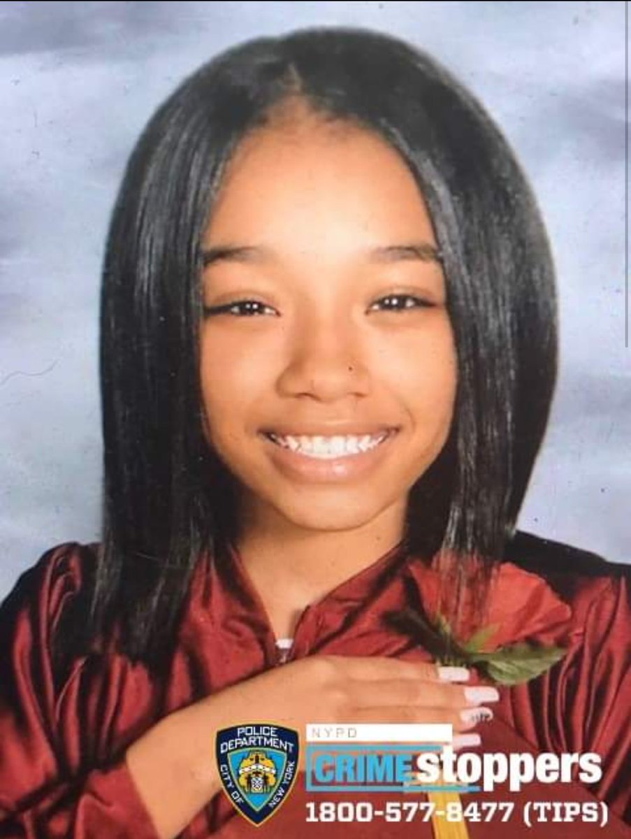 🚨🚨MISSING CHILD🚨🚨

Name: Daijah Braddox
Age: 14
Height: 5’6” 
Weight: 100 lbs
Eyes: Brown
Hair: Black

Last seen on November 28 inside of 40 Glenmore Avenue in #Brooklyn around 5 p.m. wearing a black jacket, blue jeans and black sneakers.

#MissingChild #MissingPerson