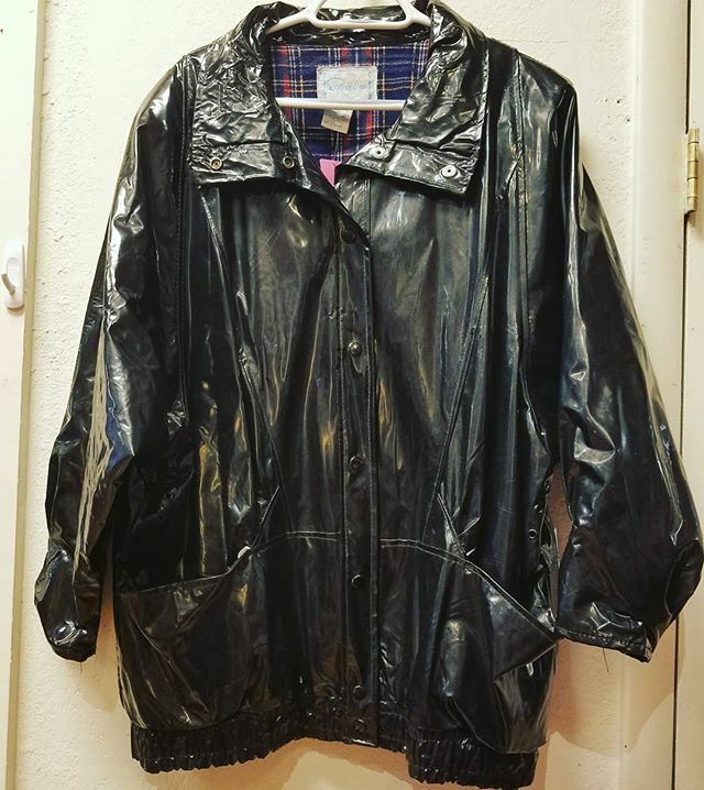Black pvc vintage jacket just arrived in the shop! ift.tt/382rNrT