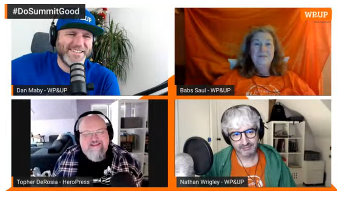 Apps4Wellbeing's tweet photo. An inspirational talk form Topher DeRosia of @heropress. wonderful stories of human-ness !! - part of @WPandUP's #DoSummitGood. A fantastic free event still running today at https://t.co/JNYp6aFykH https://t.co/U0kdj1qKaG