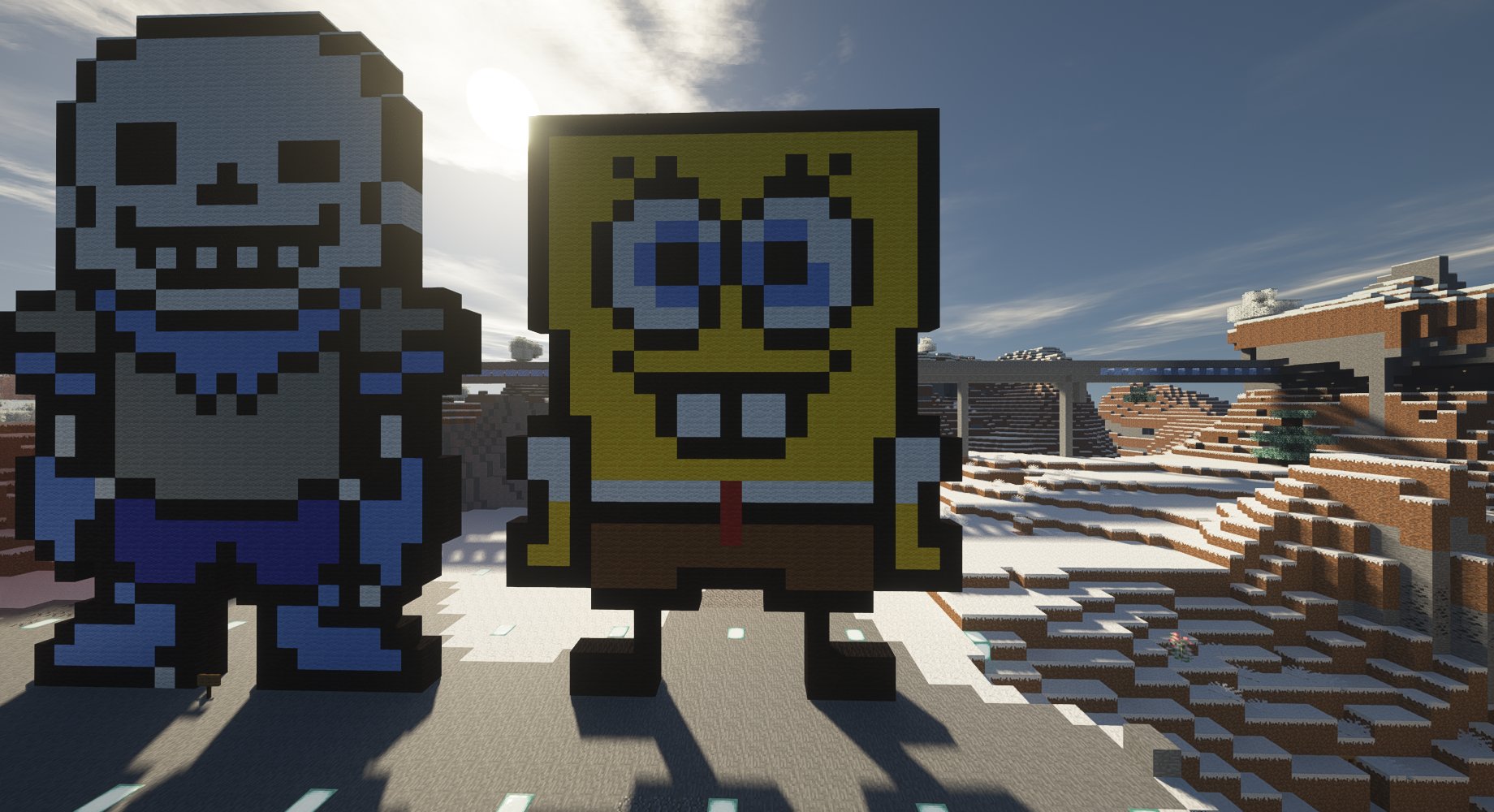 いぬ ながくんさん作成のスポンジボブ かわいい笑 Minecraft マイクラ マイクラマルチ マルチサーバー 参加型 Twitch T Co 8on3r55p25 Twitter