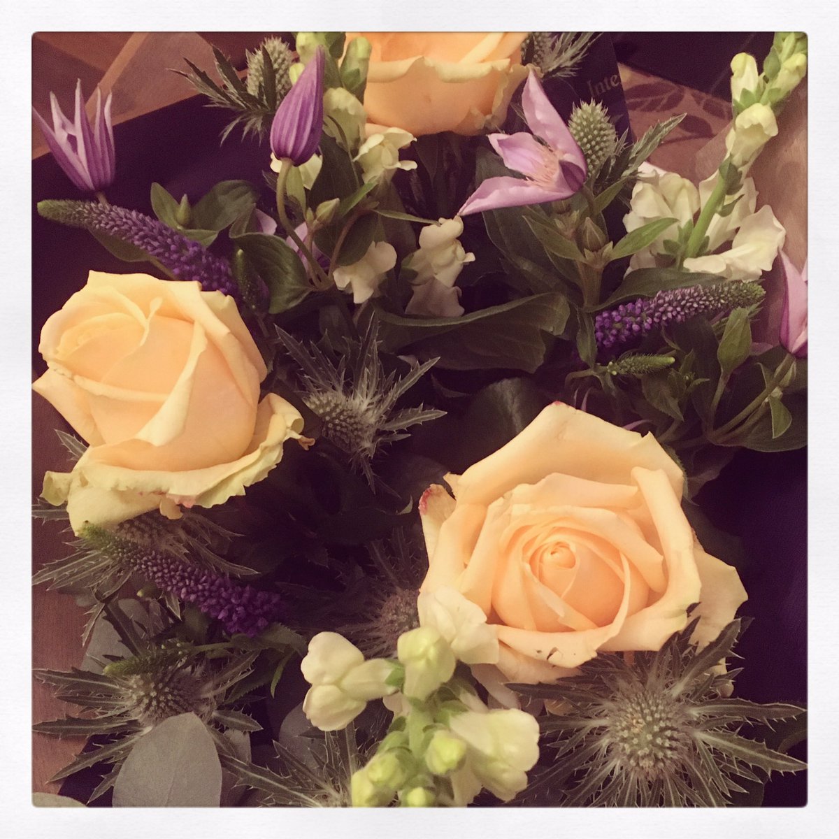 PlayAtHomeMama's tweet photo. A surprise at work today....beautiful flowers to celebrate 2 years with my beau. Looking forward to a lovely dinner at @MatthewsKitche tonight.
#NightOff #NoWorkTalk #AnniversaryDinner https://t.co/Tl5rSFSRht