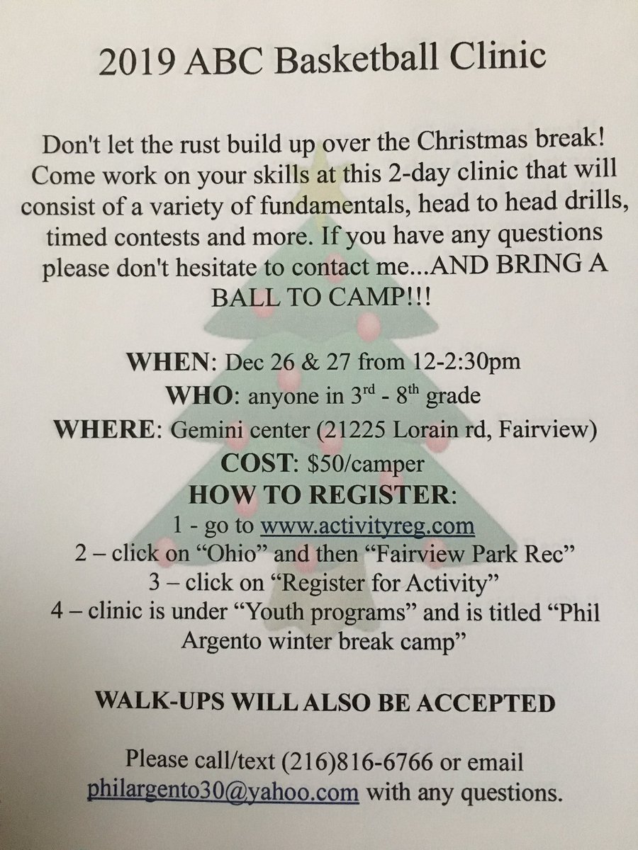 ABCBasketball2's tweet image. Christmas 🏀🏀 clinic coming up!!!
