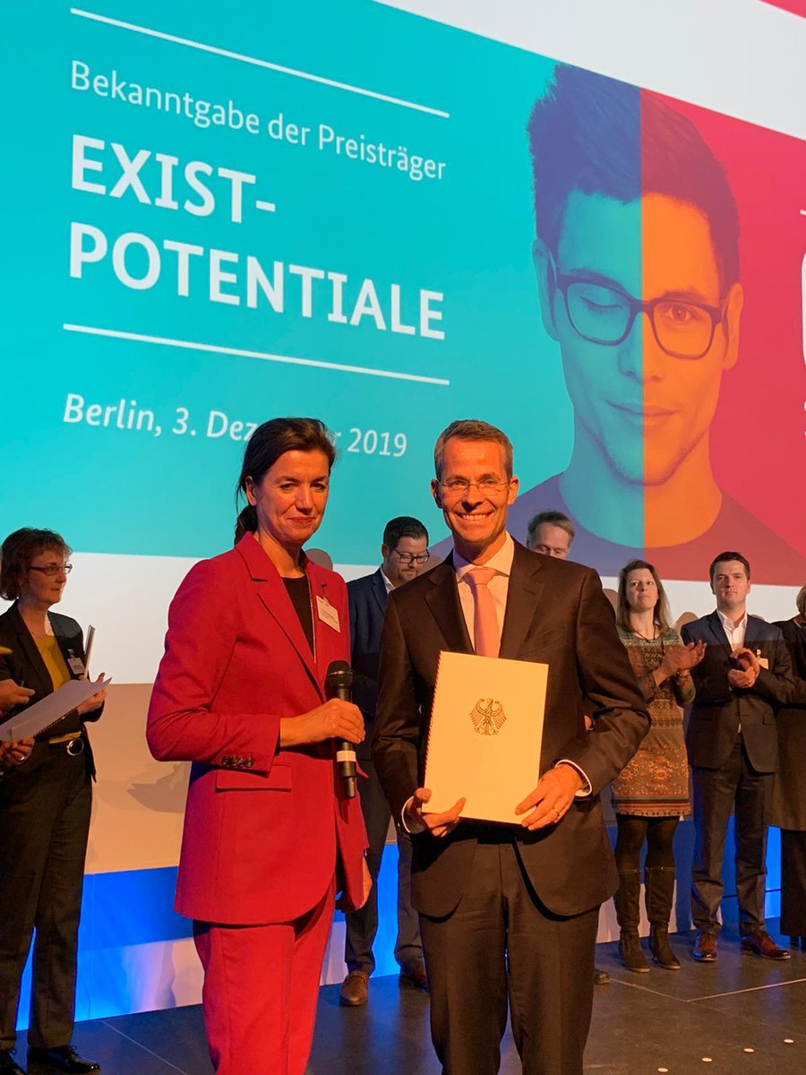 Today @RWTH received the EXIST V grant for maximizing #international entrepreneurial potential, presented by the #BMWi. We are looking forward to #cooperate with several #universities, #investors and #corporatepartners from abroad! #EXISTV #Gründungskultur #RWTHgoesInternational