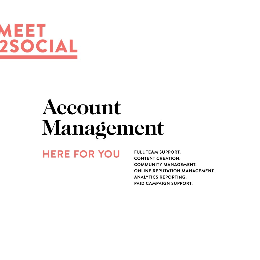 2_Social's tweet photo. Our account managers act as the direct link between you and our agency team, and leads all aspects of the marketing project to successfully meet all desired client goals. #agencylife #accountmanagement https://t.co/UCV5mbYqoK