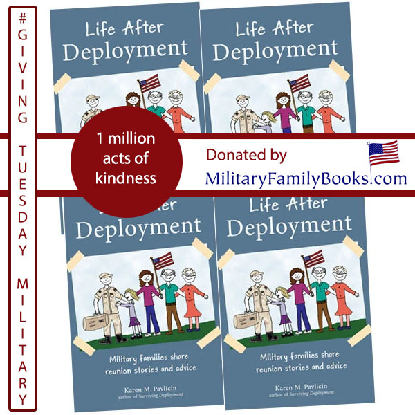 MilFamBooks's tweet photo. We donated a case of #LifeAfterDeployment books by @pavlicin to Yellow Ribbon Box at @9thRW to help fill their first shipment of boxes in support of #militaryspouses. #GivingTuesdayMilitary Team #FightinBob #1MillionActsofKindness #StoriesConnectUs https://t.co/9OjG4hAuyv