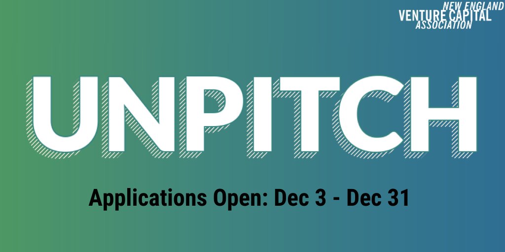 Calling all #TechEntrepreneurs - Unpitch TECH applications are officially open! Meet with investors and get input on your startup on February 13th! #Unpitch2020 bit.ly/unpitch-tech-2…