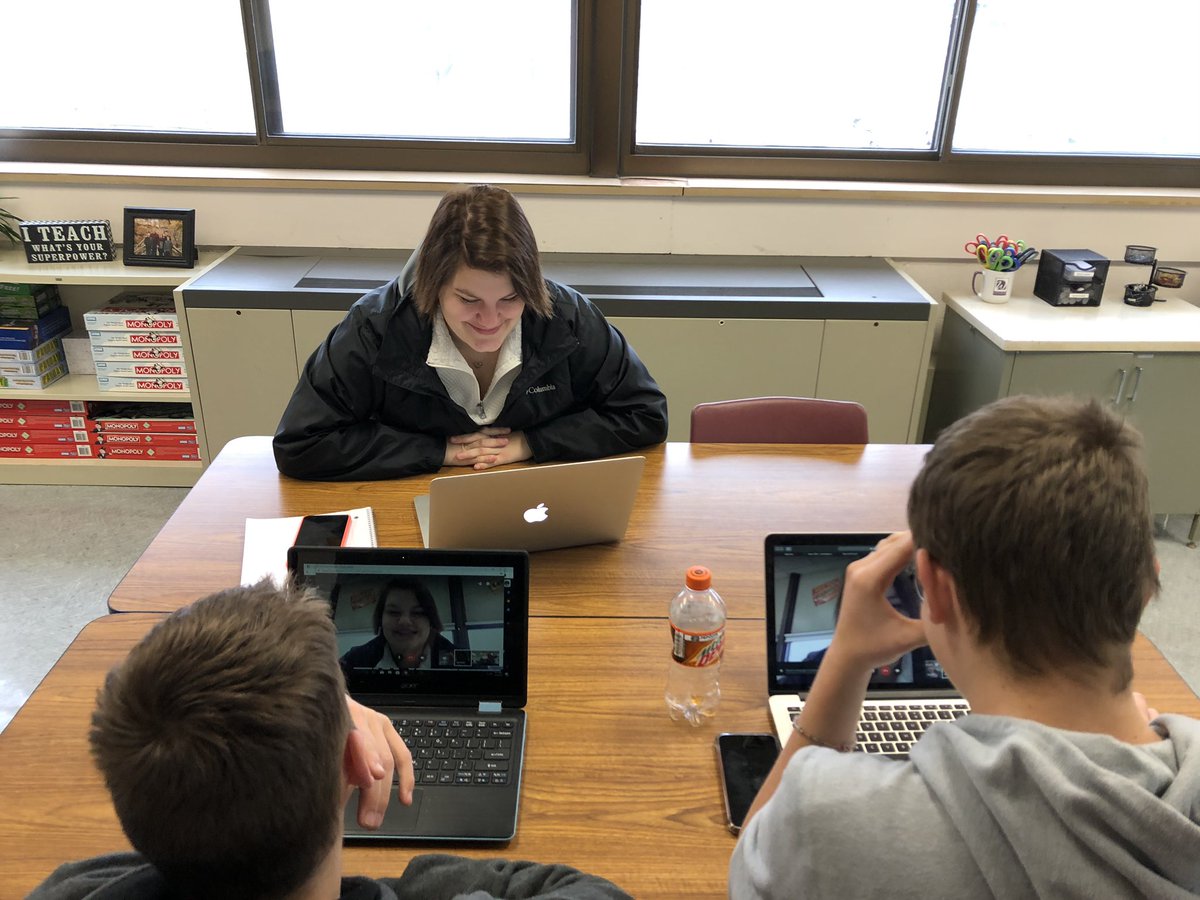 msbized's tweet image. Students practicing their video interview skills. #wearewestosha #acetheinterview #getthejob