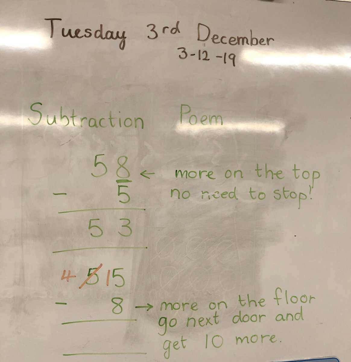 EHUmissarnold's tweet photo. I absolutely love this poem to help my year 2’s with subtraction! https://t.co/OSs99fEuQk