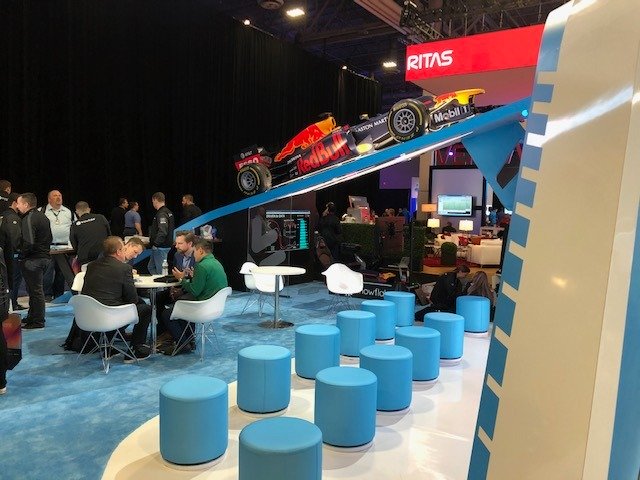 exhibitusinc's tweet photo. Congrats to @SnowflakeDB on a great show open at #AWSreInvent2019! Wishing you continued success in #Vegas! #DesignEngageMeasure #DesignMatters https://t.co/LaeE12gxUU