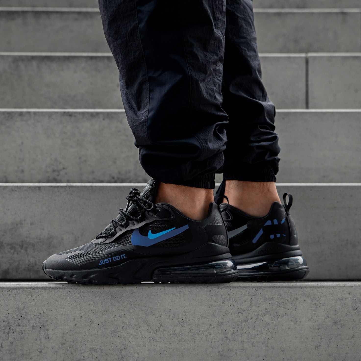 Nike Air Max 270 React Black/Blue Hero-Hyper Royal - CT2203-001