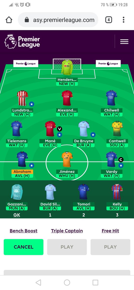 hkalsnes's tweet photo. @FPL_Heisenberg Same. I will regret the BB https://t.co/BB01NjBJJA