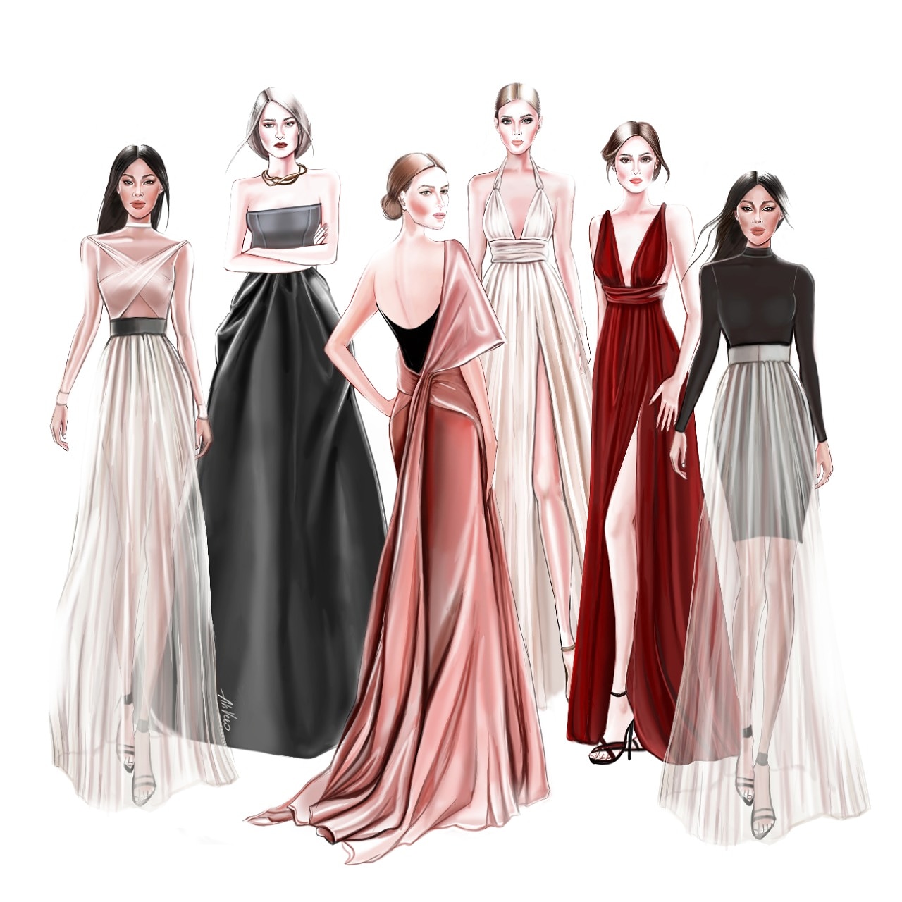 New 2024 fashion sketches