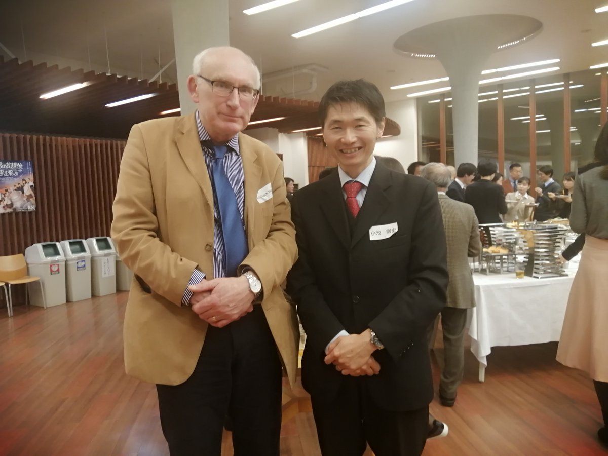 <a href="/LampeterHistory/">History@Lampeter</a> really is Big in Japan ...

Dr William Marx &amp; Prof Janet Burton are presenting at the Japan Society for Medieval English Studies &amp; met up with Takeshi Koike, <a href="/LampeterAlumni/">Lampeter Alumni</a> who now teaches Welsh at Daito Bunka University. #lampontour

ow.ly/1Xmm50xqRjR