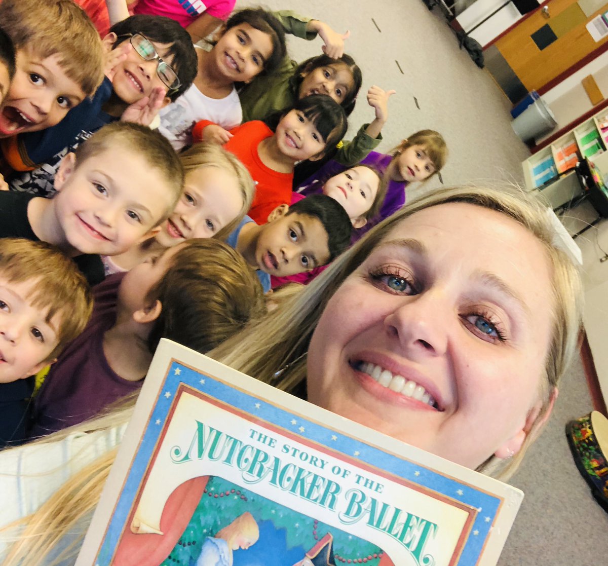 BPEMakesMusic's tweet photo. Let the #Nutcracker lessons commence. #Kindergarten #kindergartenmuisc @BPECatTech @LibPrairie @BlacklandPTA https://t.co/uth3OBJcWV