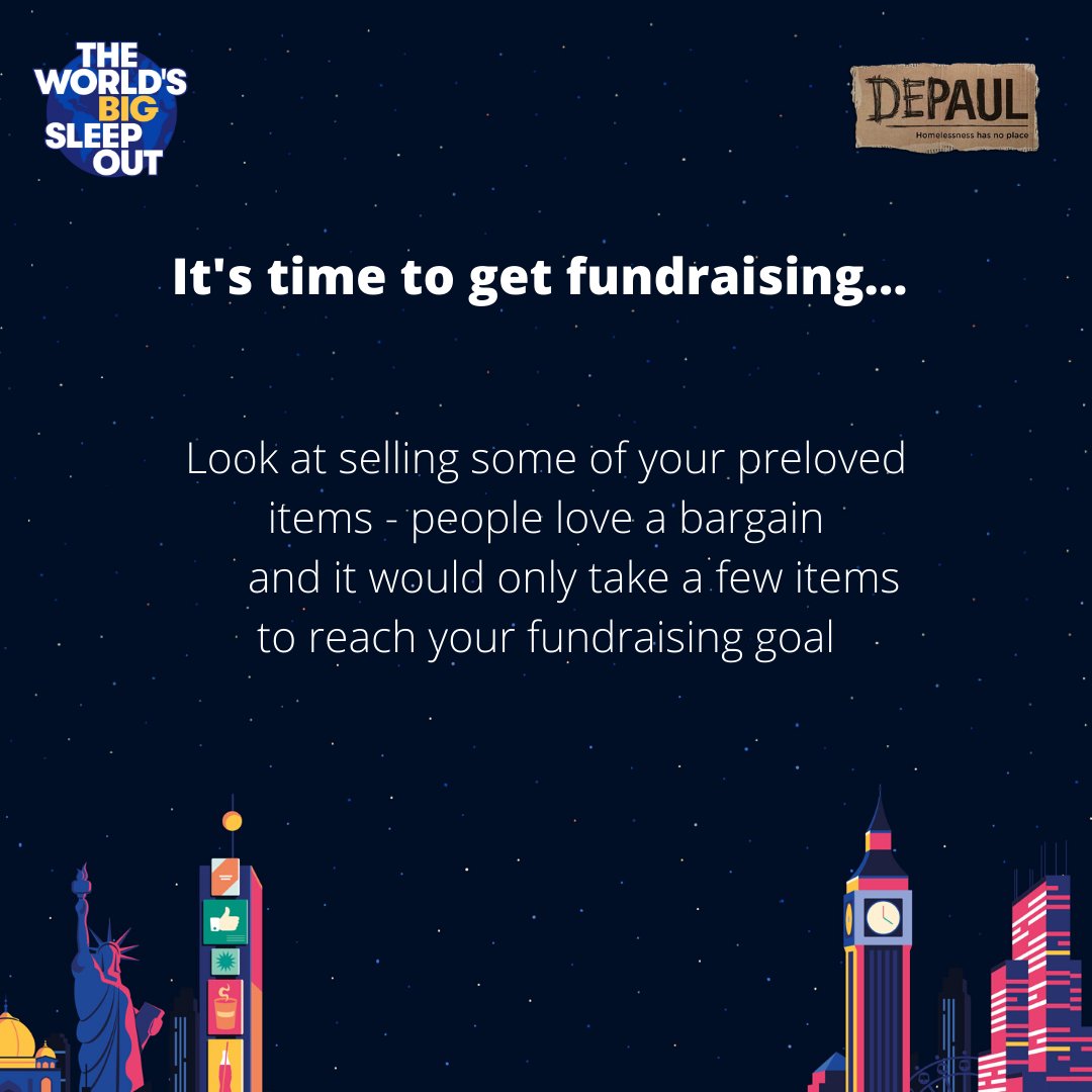 With only four days to go until the <a href="/BigSleepOuts/">The Worlds Big Sleep Out</a> at Stormont Estate and <a href="/tcddublin/">Trinity College Dublin</a> so it’s your last few days to get fundraising. Here are a few ideas that will help you raise a little bit extra for your #BigSleepOut