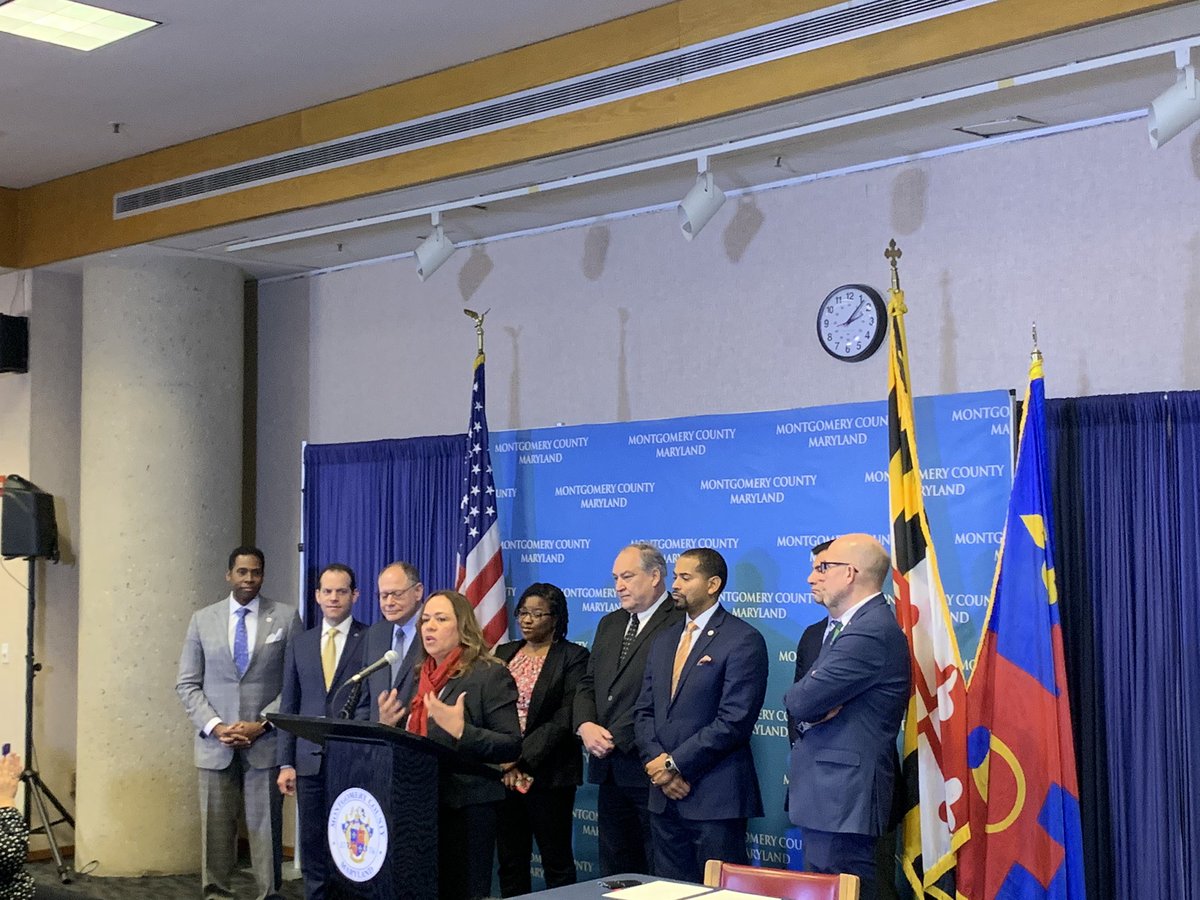 jufj's tweet photo. “We in Montgomery County walk the walk, we don’t shy away, we face hate head on, and we do the best that we can to make this a better place to live” - @nancy_navarro speaking at the bill signing for #MoCo’s landmark Racial Equity Bill. #EquityMattersinMoco https://t.co/ISIPQHj4Fs