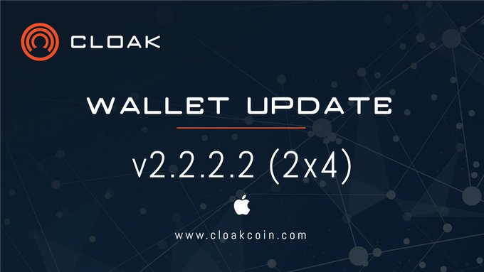 Cloak_France's tweet photo. Nous sommes très heureux d’annoncer que le portefeuille MacOS QT est maintenant disponible! CloakCoin Wallet v2.2.2.2 (2x4) - ENIGMA Engine v1.2
🌐 https://t.co/hr9xRVNrEX
#CloakCoin #CloakEnigma #MacWallet #Privacy #Blockchain #WalletUpdate #Cryptocurrency #Security https://t.co/fmXYTCGIen